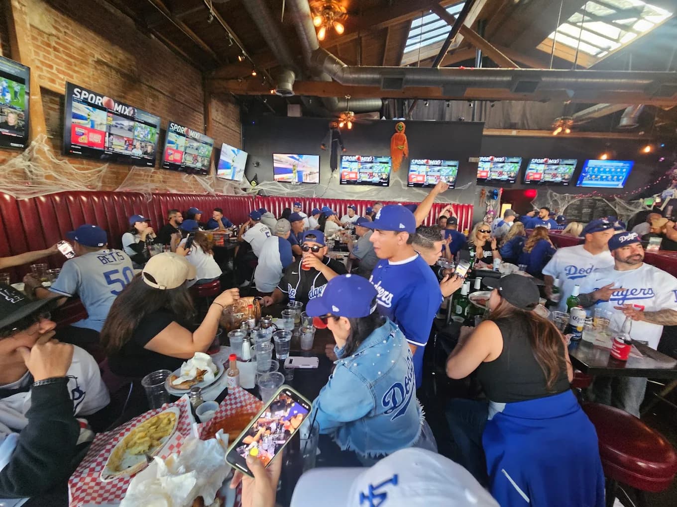 Busy restaurant atmosphere