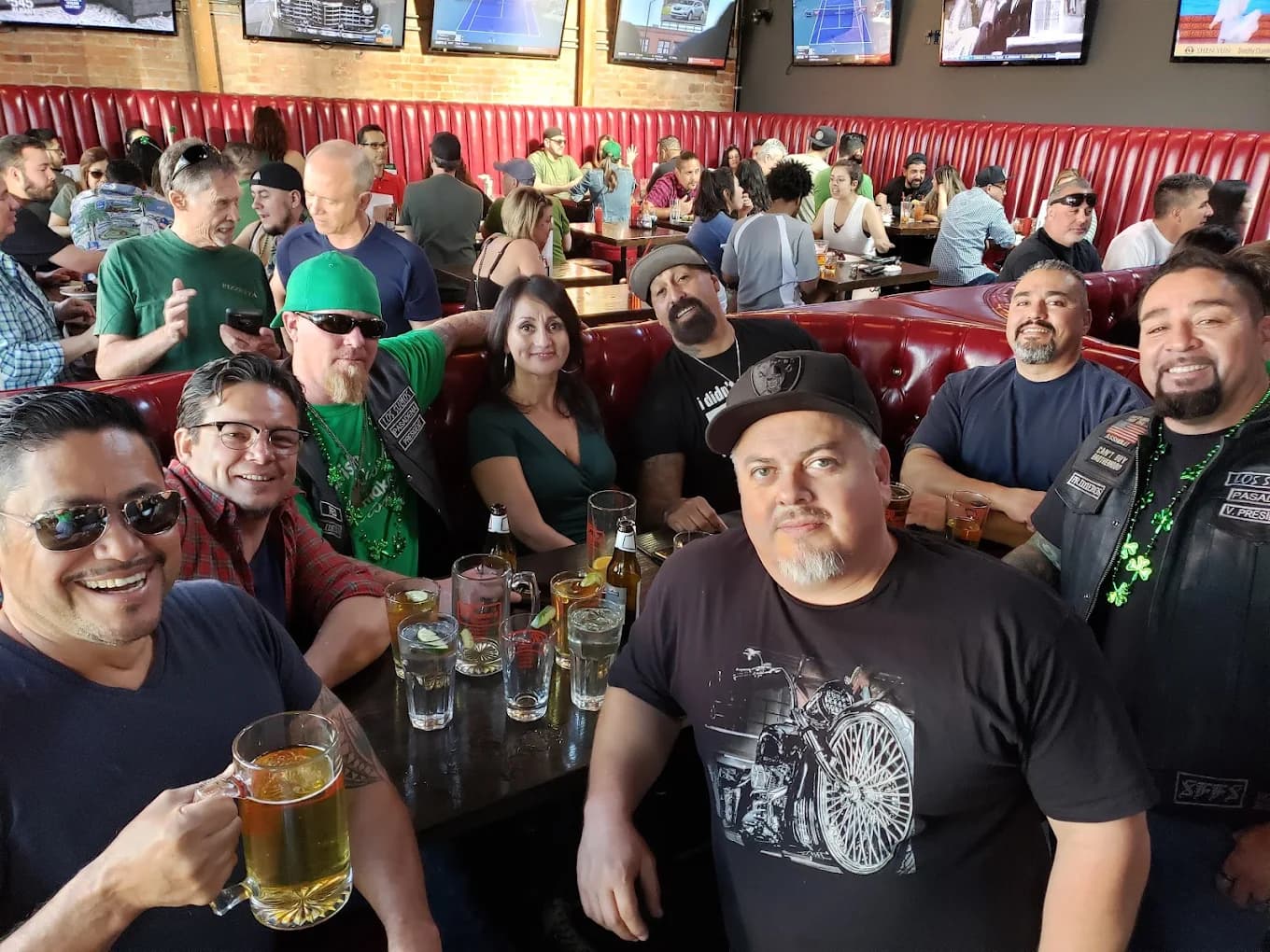 Friends enjoying at Roccos